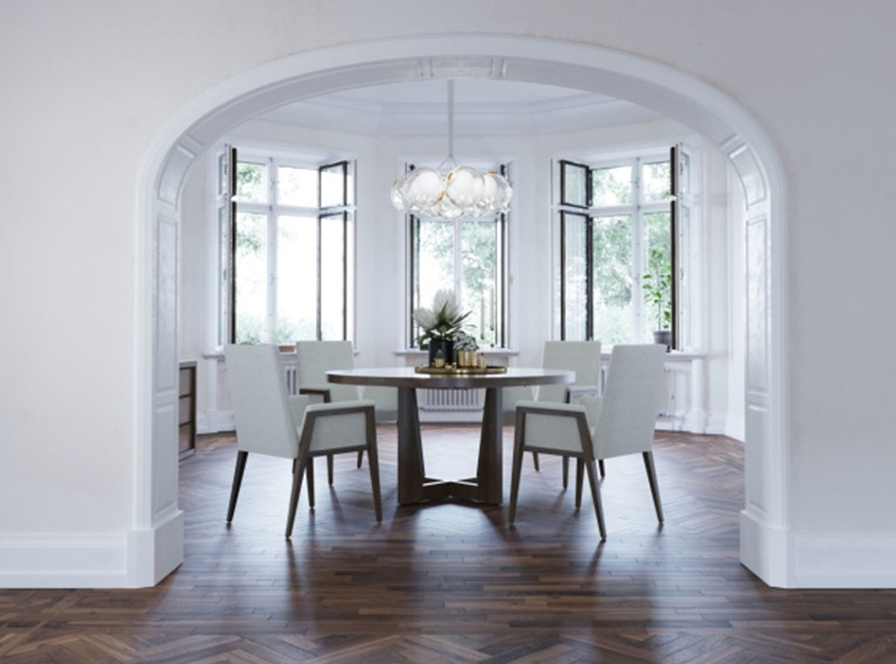 Modern Wood Round Table